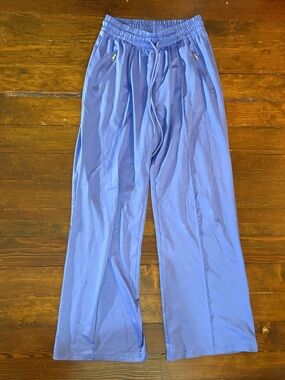 Aerie offline blue periwinkle wide leg soft pants sweats size XS